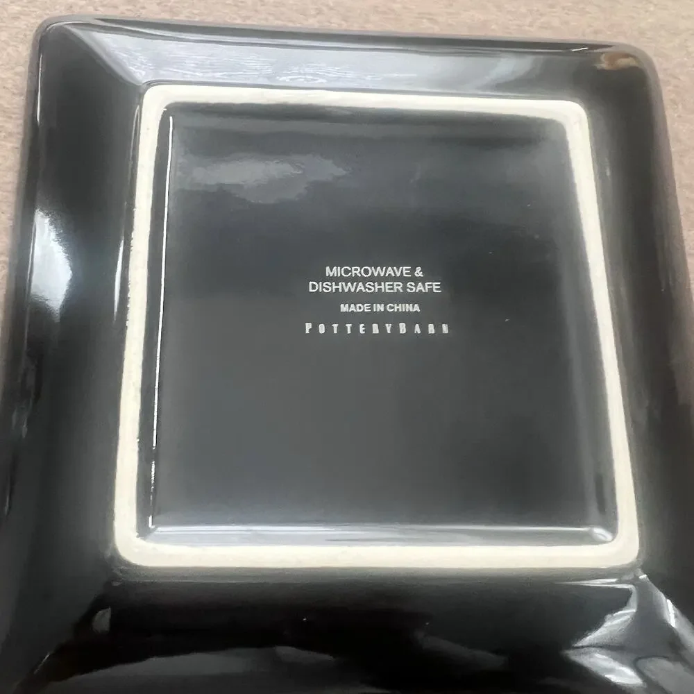 Pottery Barn Vintage Retired Periodic Cocktail Plates - Set of 4 (6